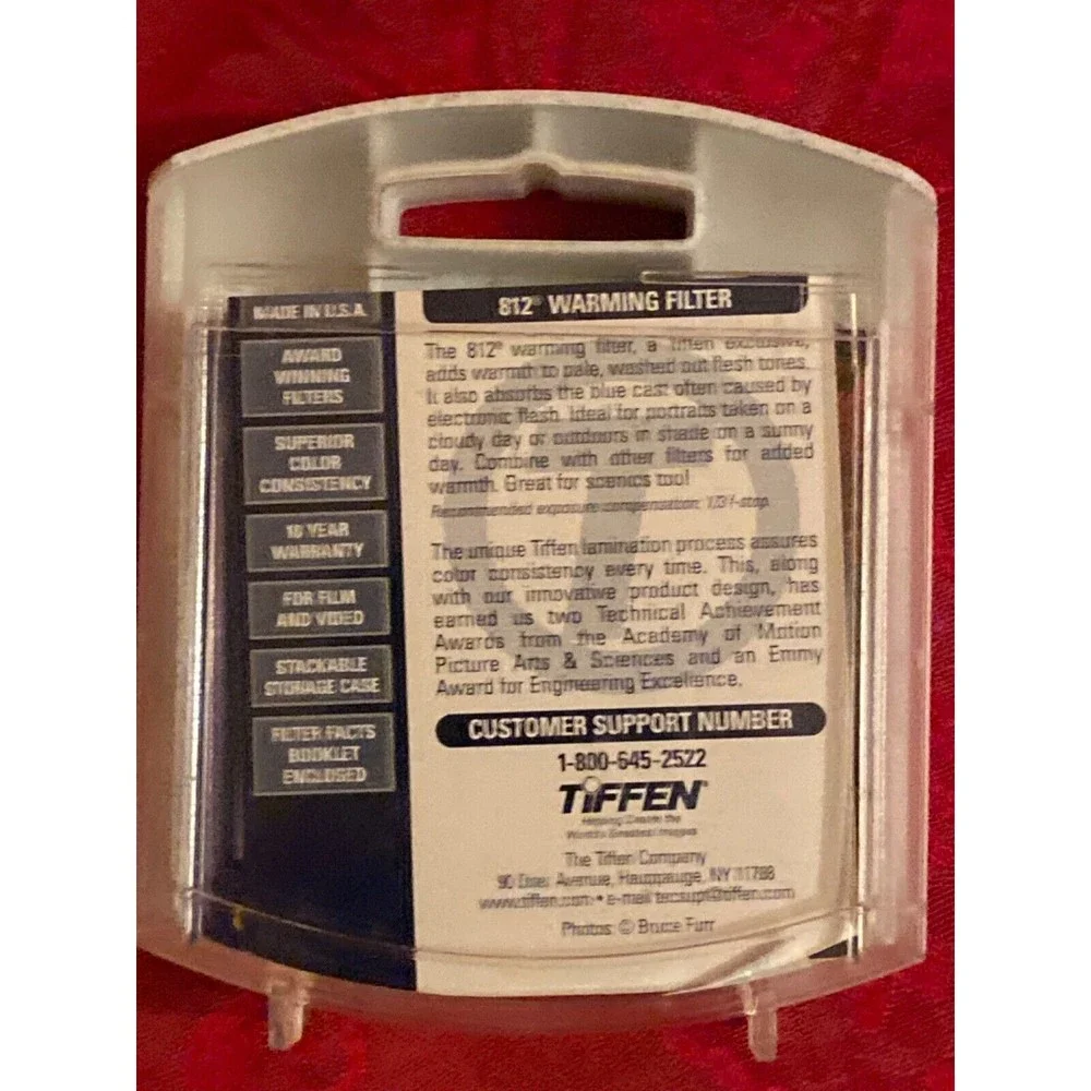 Tiffen 55mm 812 Warming Filter Screw-In Glass Lens Filter EX